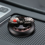 Car Perfume Ornaments Creative Solar Rotation Leaf Car Aromatherapy Air Fresher Alloy Fragance Diffuser Car Decoration